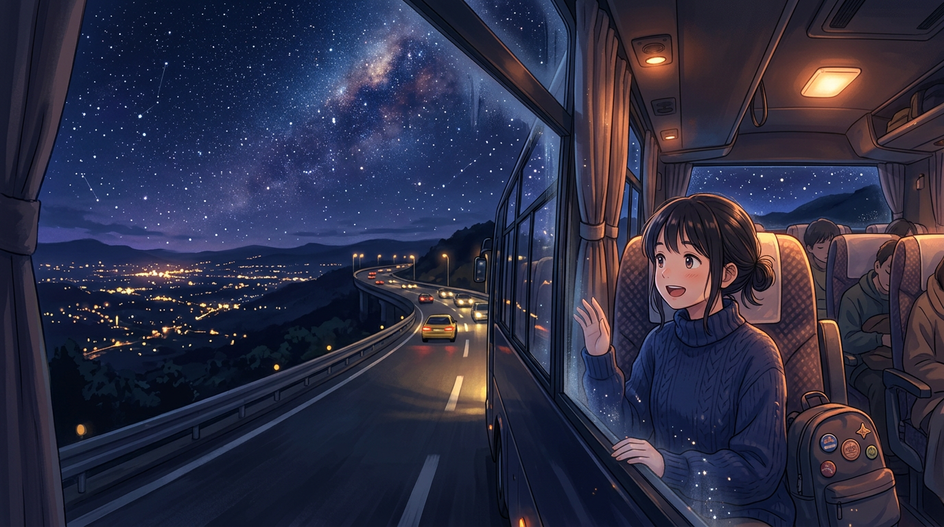 夜行バスの旅